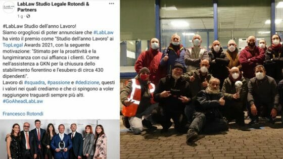 Gkn: premio allo studio legale dell’azienda. Critiche e reazioni