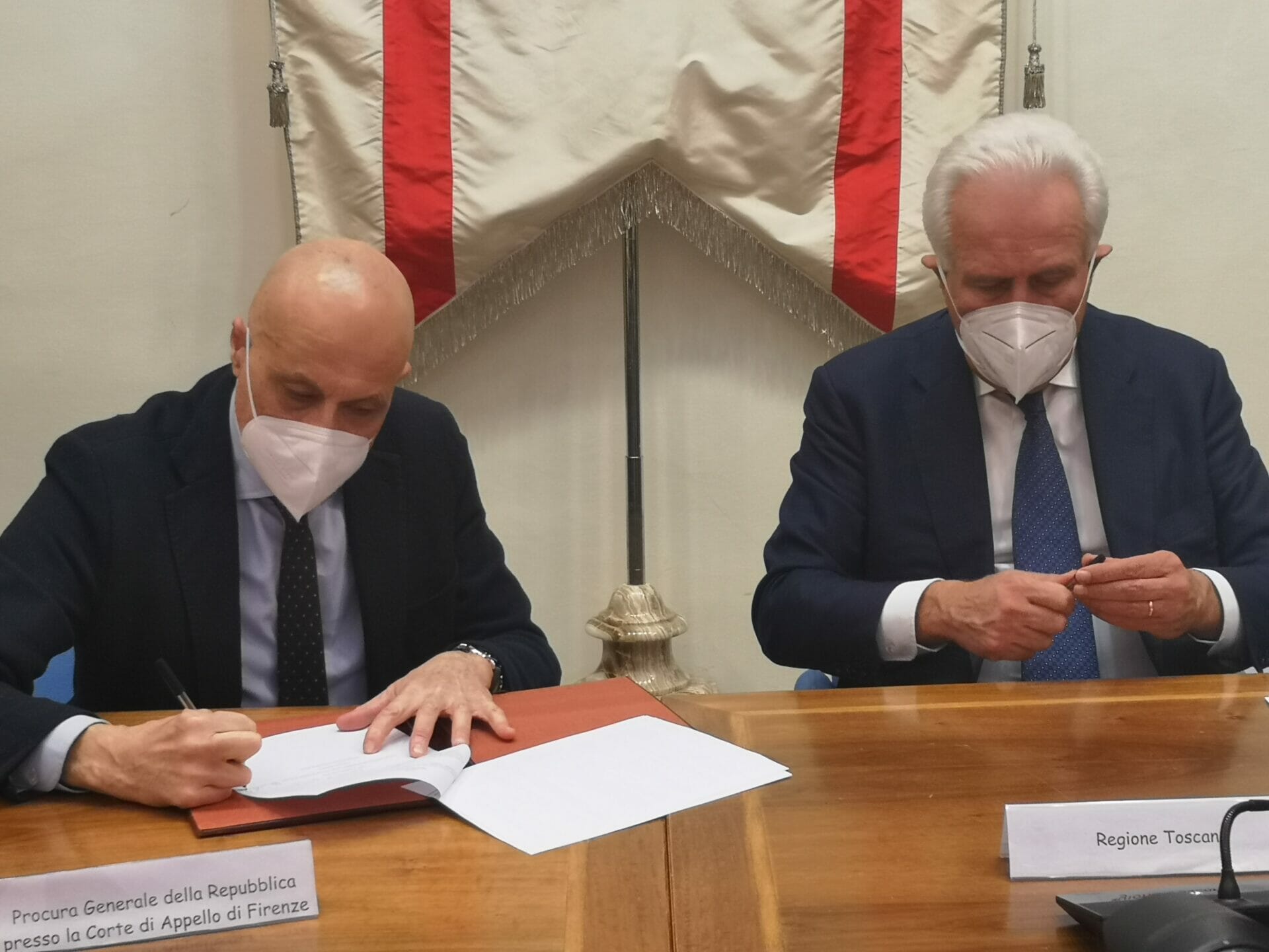 Regione/Procura: la firma del protocollo