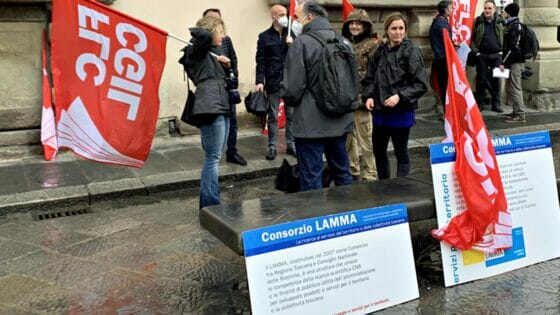 🎧 Lamma, presidio lavoratori sotto Regione