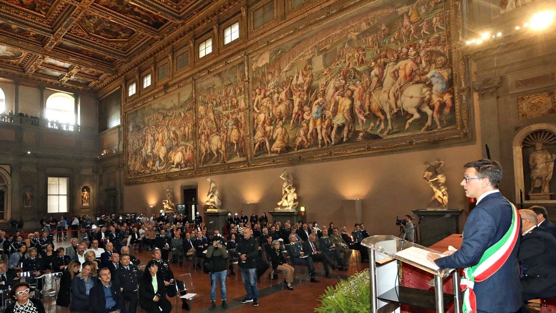 cerimonia per i 168 anni della polizia municipale