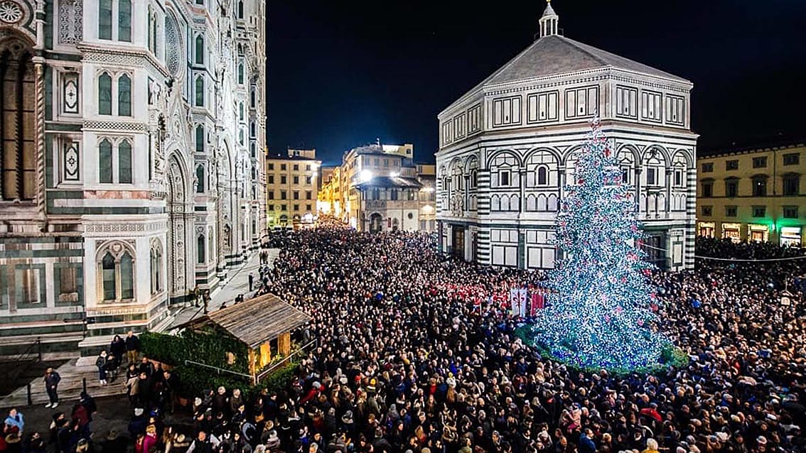 Turisti Firenze inverno Toscana, turisti