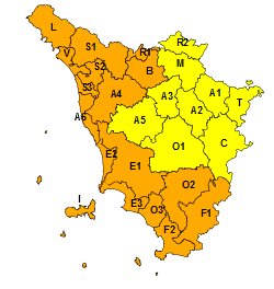 Toscana Allerta Arancione