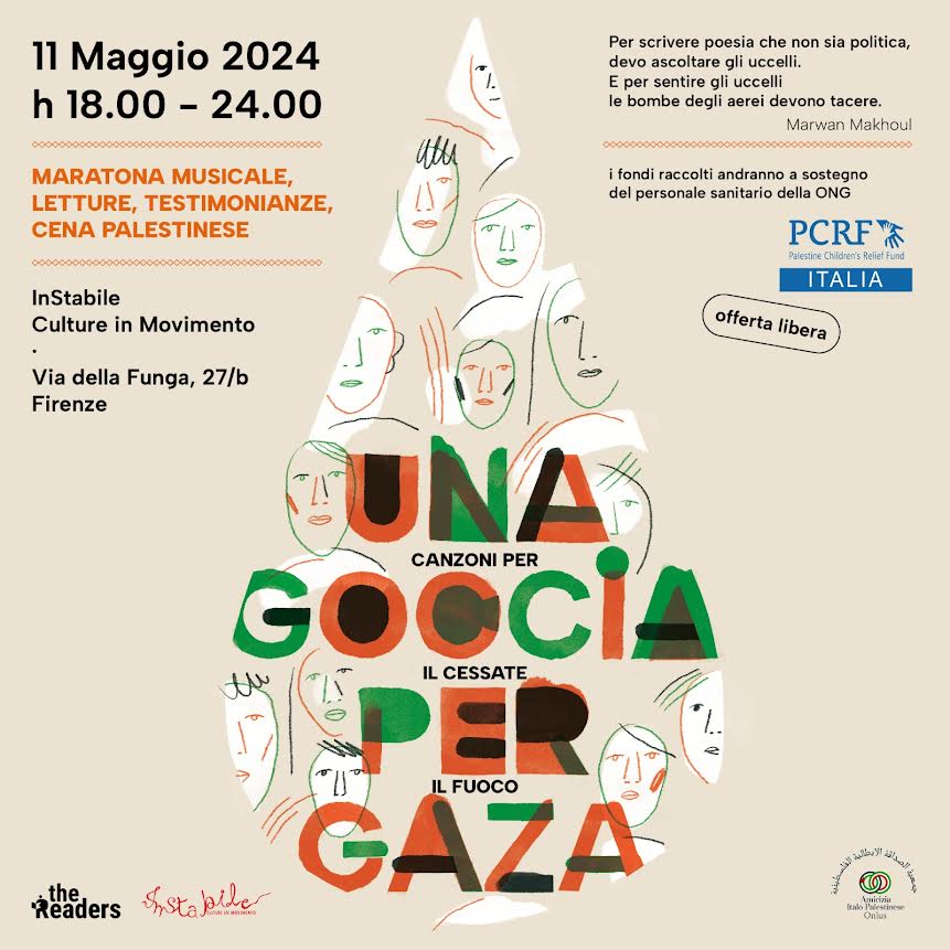 Una goccia per Gaza. Canzoni per il cessate il fuoco