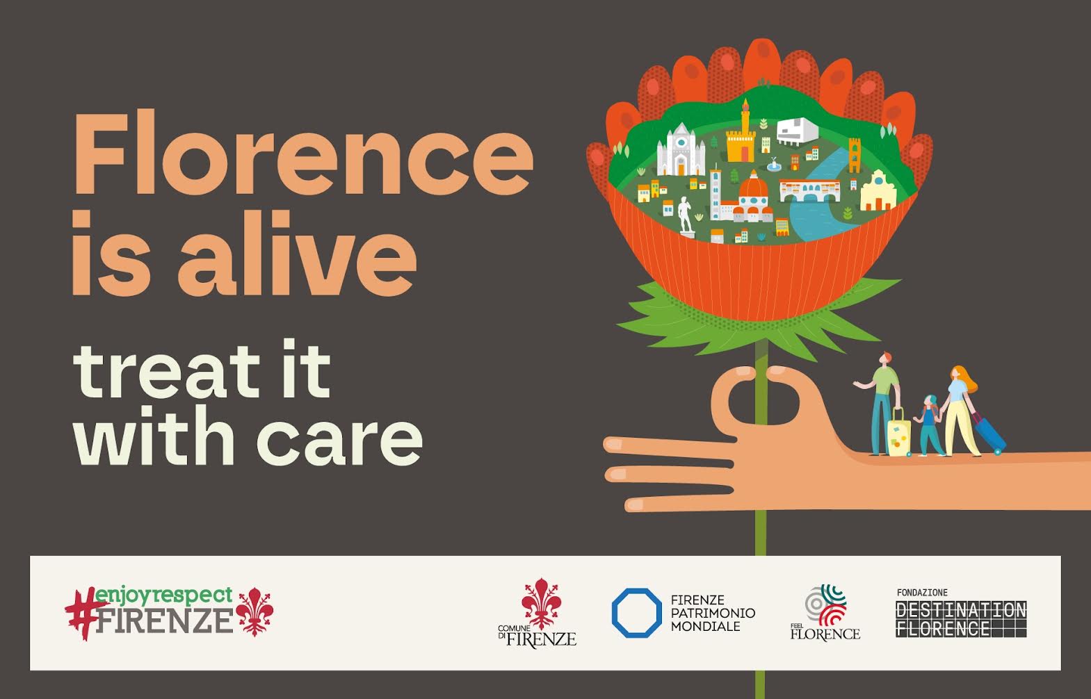 🎧"Florence is alive: treat it with care” una nuova campagna per sensibilizzare i turisti alla vita in città