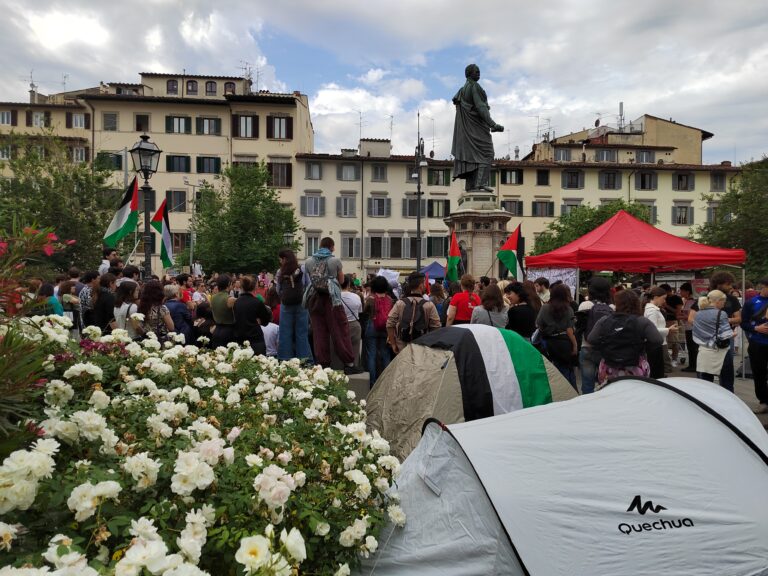 tendata pro palestina, Firenze