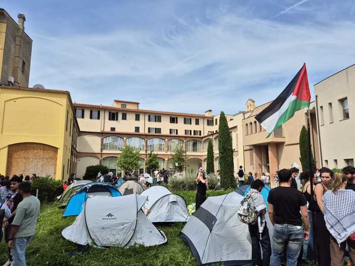 Studenti per la Palestina: le tende si diffondono anche negli Atenei toscani