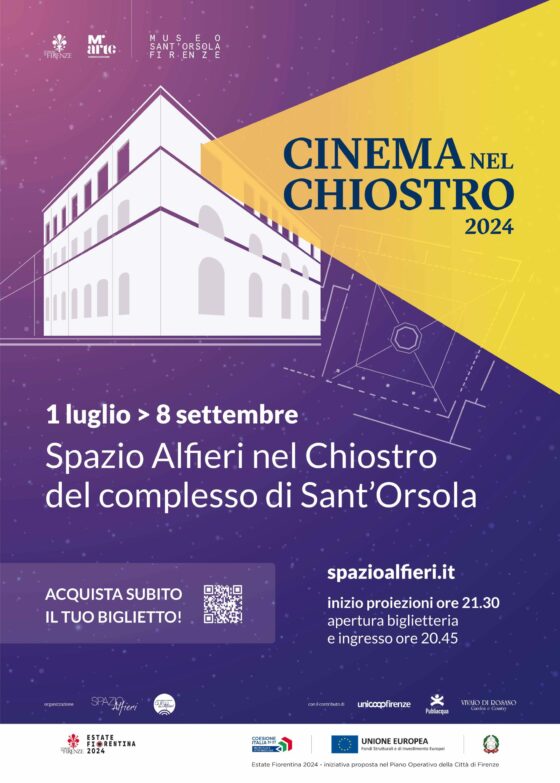 Cinema nel Chiostro anima l’estate nel complesso di Sant’Orsola a Firenze