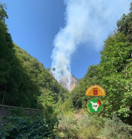 Incendi in varie zone collinari e montane della Toscana