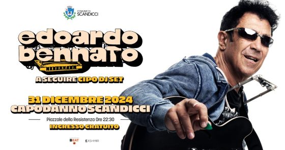Edoardo Bennato per il Capodanno a Scandicci