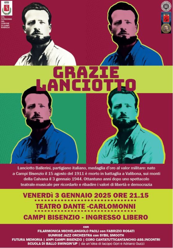 Campi: “Grazie  Lanciotto” al Teatro Monni