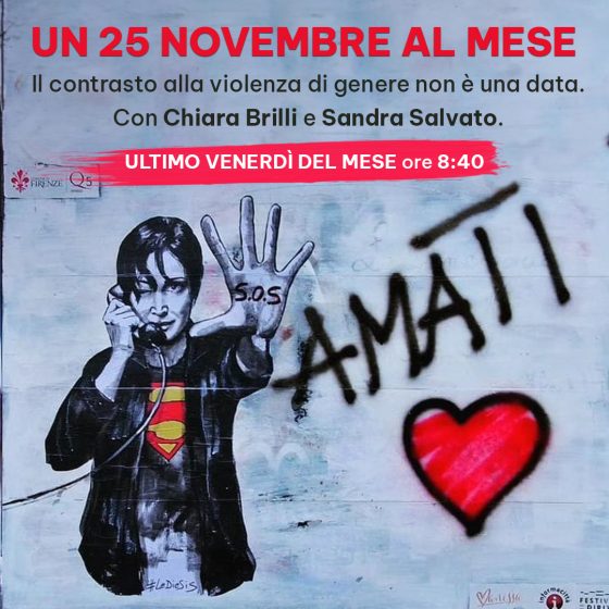 “Un 25 novembre al mese” puntata 31 gennaio 2025  Violenza assistita e Pfas: i minori nella violenza di genere