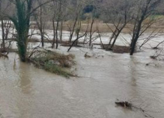 Maltempo: il fiume Cecina esonda nel Pisano