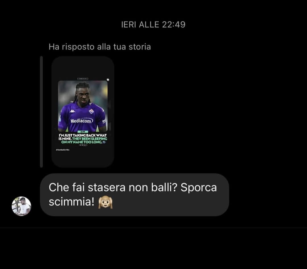insulti razzisti a moise Kean