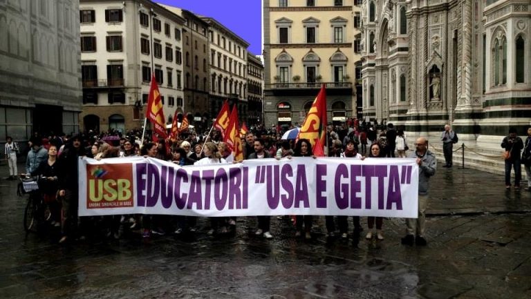 Firenze,  presidio educatori scolastici: ‘basta precarietà
