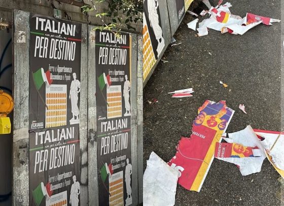 Referendum, manifesti strappati. Sostituiti da quelli di Casaggì