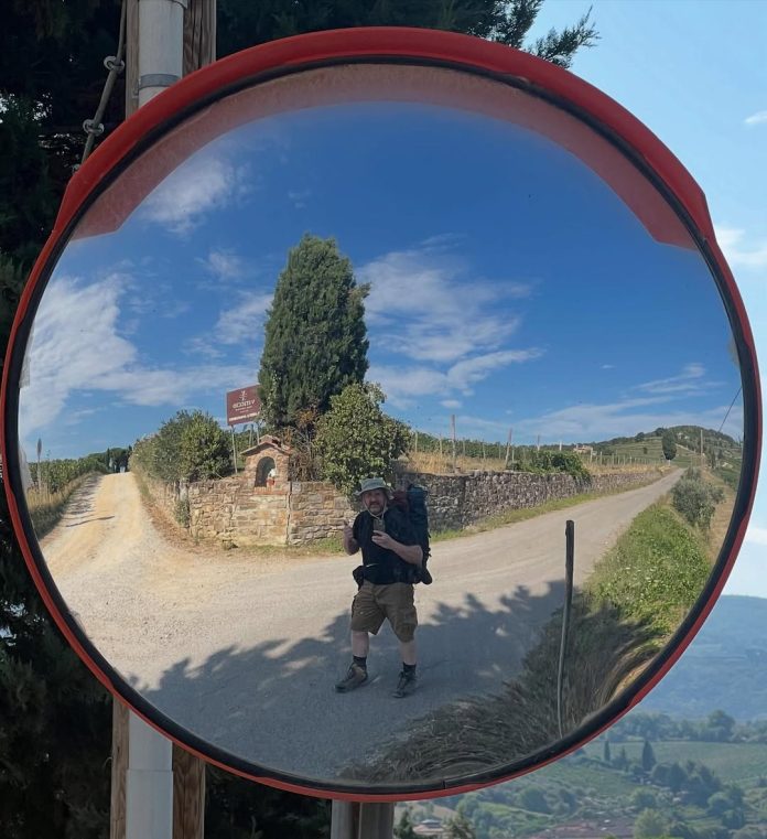 David Baroncelli in cammino per cambiare patrono