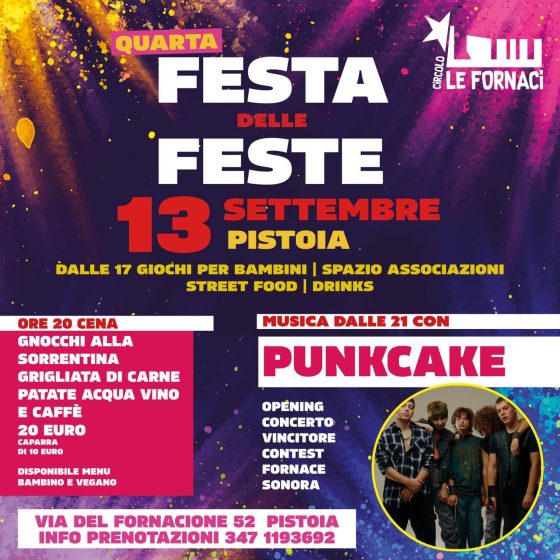 Quarta Festa delle Feste al Circolo Arci Le Fornaci – Pistoia