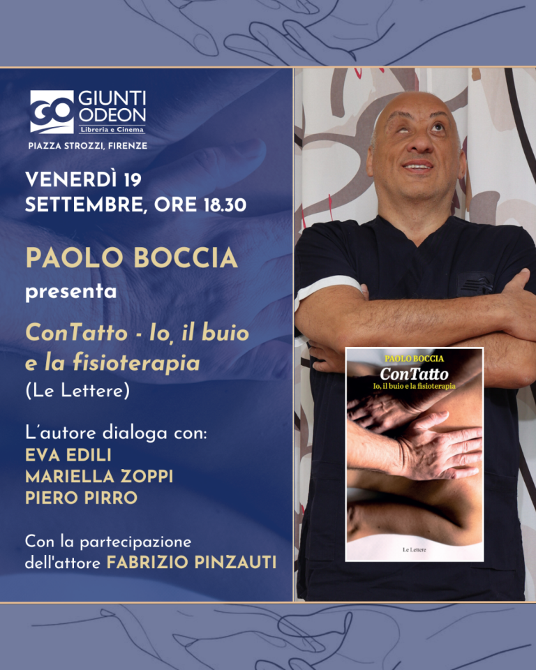 Paolo Boccia presenta “ConTatto. Io, il buio e la fisioterapia”
