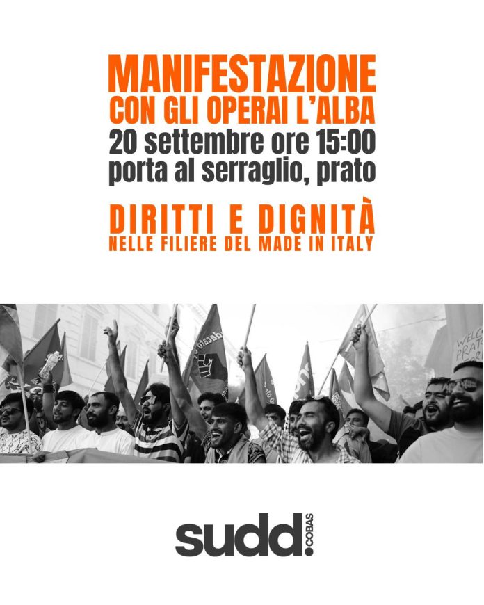 Corteo a Prato, L'Alba