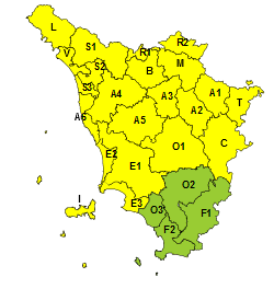 Codice giallo in Toscana per temporali e mareggiate fino a domani 2 settembre