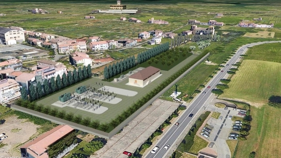rendering cabina elettrica sodo, Firenze