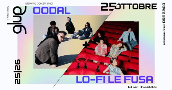 oodal e Lo-Fi Le Fusa in concerto al Glue di Firenze