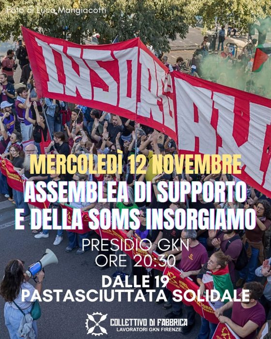 Gkn: assemblea di supporto e della SOMS