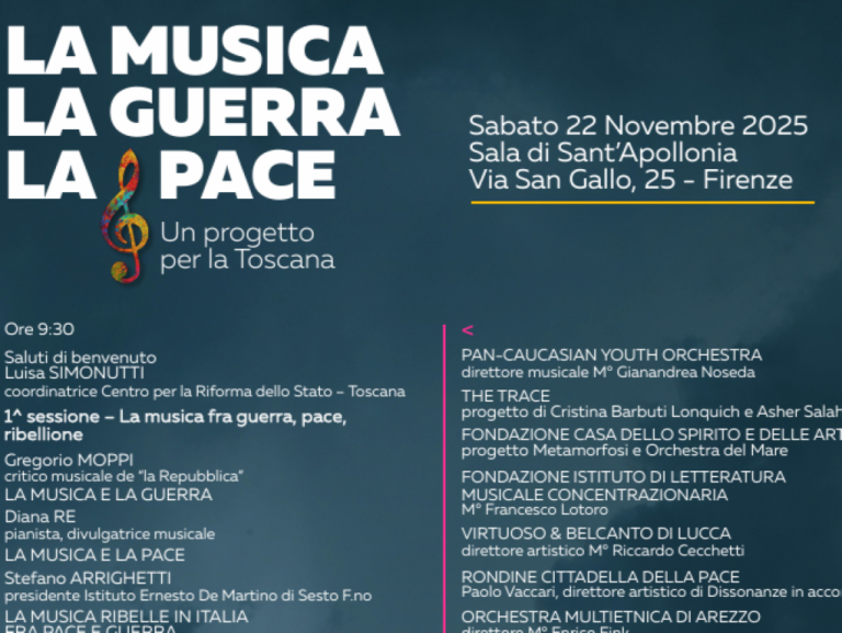 “La musica, la guerra, la pace” 