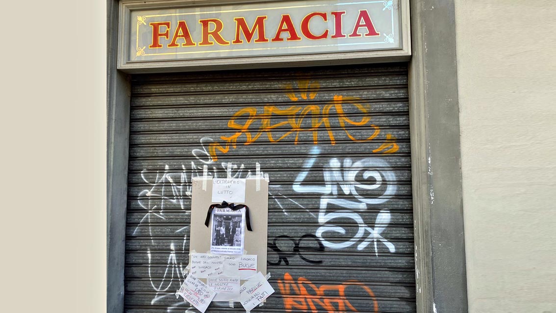 Farmacia di San Felice, chiusa la sede storica, riapre in via Romana, malumori dei cittadini