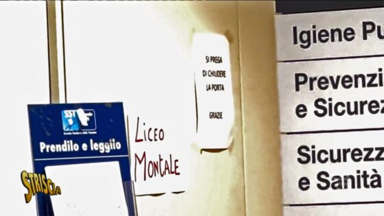 Aule di un liceo di Pontedera, all’interno di un edificio dove è allestito punto vaccinazioni anti Covid
