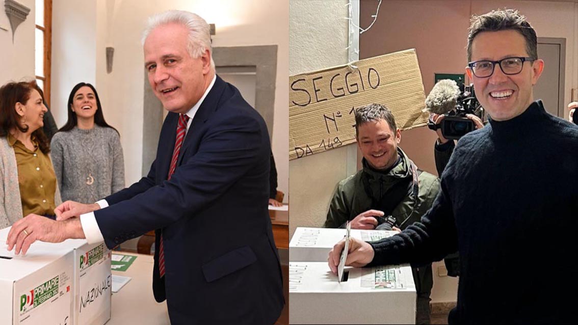 Primarie Pd, Giani e Nardella votano per Stefano Bonaccini e Valentina Mercanti. 35mila votanti a mezzogiorno in Toscana