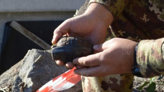 Bomba a mano risalente alla Seconda Guerra Mondiale è stata ritrovata in un bosco nella Maremma