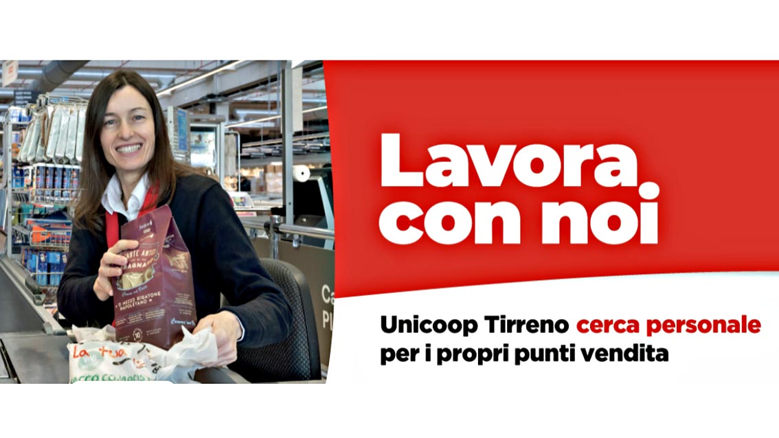 Unicoop Tirreno cerca 650 lavoratori per la stagione estiva