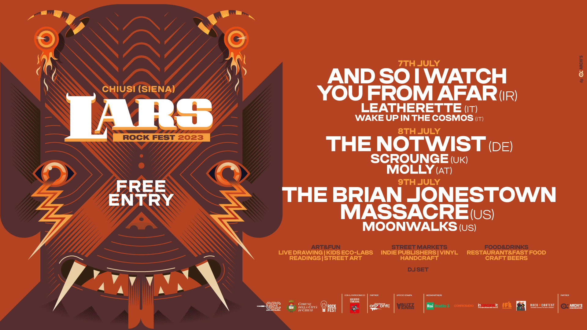 Il Lars Rock Fest torna protagonista a Chiusi. E’ la decima edizione