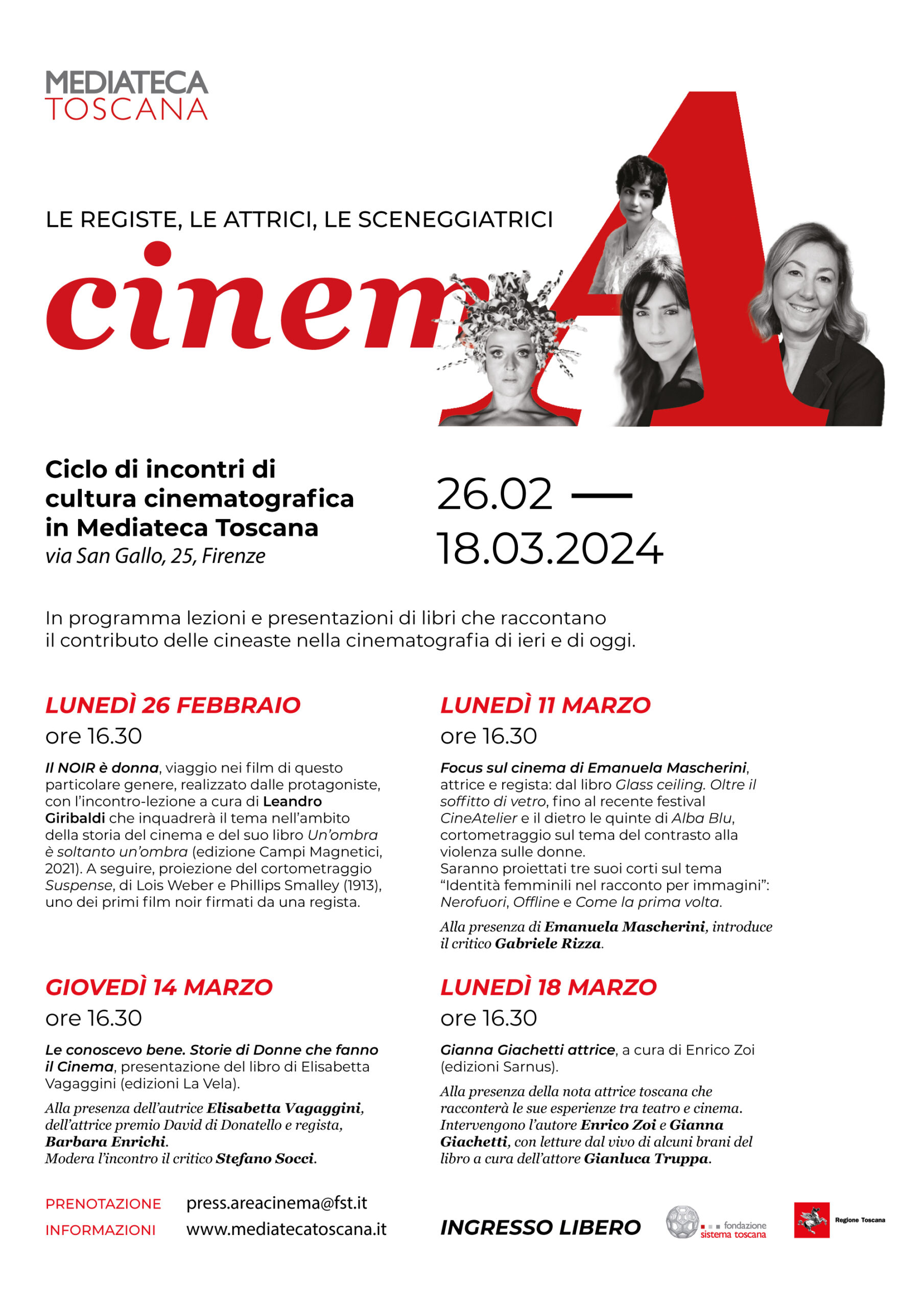 CinemA. Le registe, le attrici, le sceneggiatrici