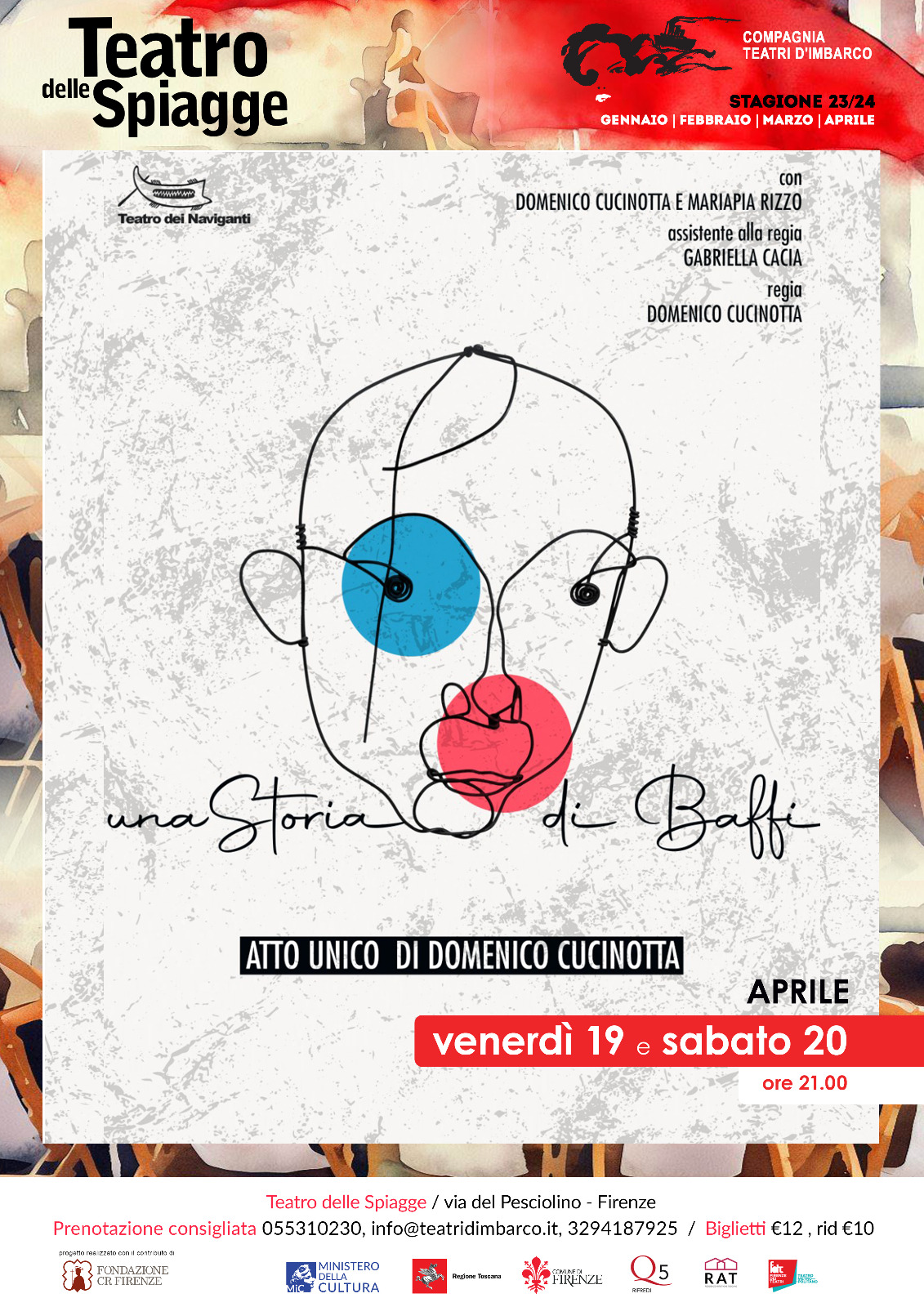 🎤 “Una storia di baffi” al Teatro delle Spiagge