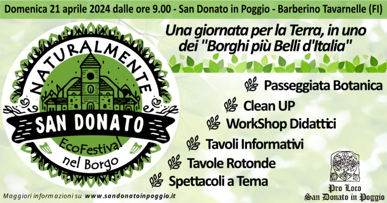 🎤 Naturalmente San Donato: ecofestival nel borgo