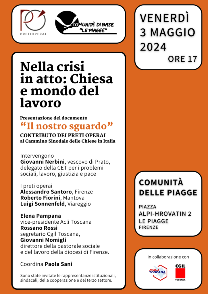 Chiesa e mondo del lavoro: la testimonianza dei preti operai